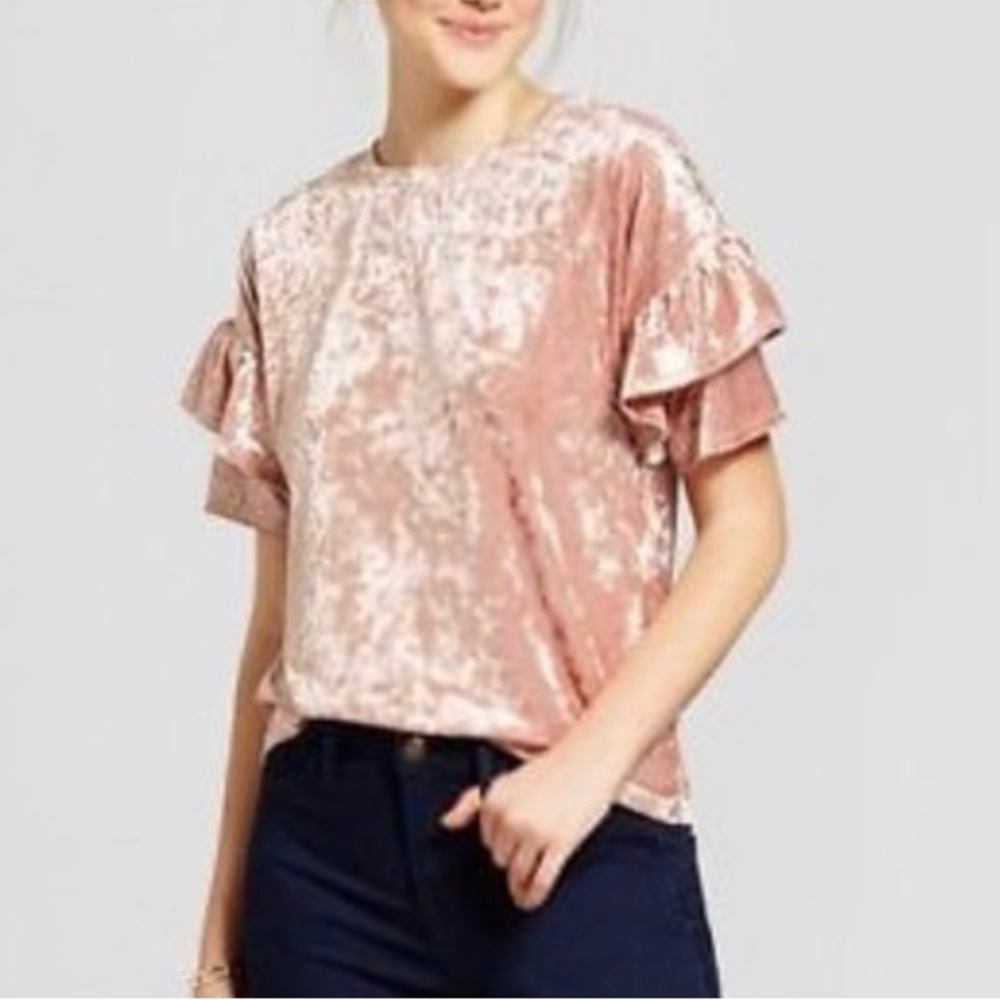 Mossimo crushed velvet T-shirt